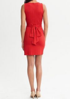 Banana Republic $130 Women Issa Collection Red Wrap Tie Dress 2 6 8 10 12 14