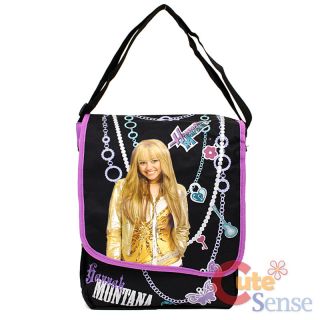 Disney Hannah Montana Messenger Bag Shoulder Bag Black Purple Jewelry
