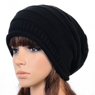 New 4 Color Unisex Hip Hop Styles Winter Plicate Baggy Beanie Knit Crochet Hats