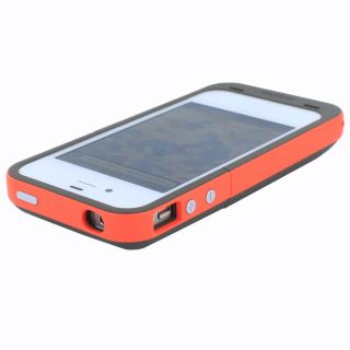 Mophie Juice Pack Plus Outdoor Orange Edition External Battery for iPhone 4S 4