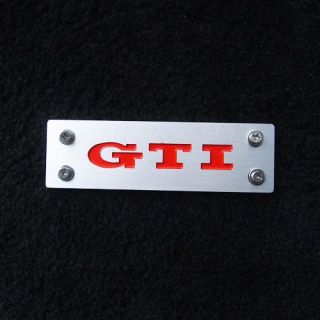 1x Volkswagen VW GTI Metal Aluminum Emblem Badge Car Floor Mat Carpet Pad