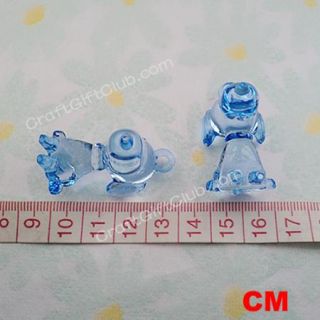 20 Blue Snoopy Dog Baby Shower Bead Decoration Party