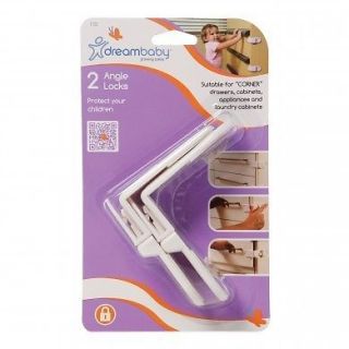 Dreambaby Cabinet Drawer Appliance Angle Lock Child Safety Kitchen Door L133