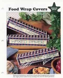 Food Wrap Covers Bargello Mug Plastic Canvas Pattern Leaflet New