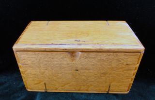 Vntg Antique Singer Sewing Machine Folding Wood Puzzle Box No Attachments