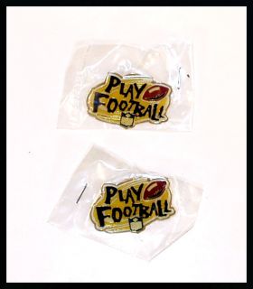 Official NFL "Play Football" Gold Pins 1995 Peter David