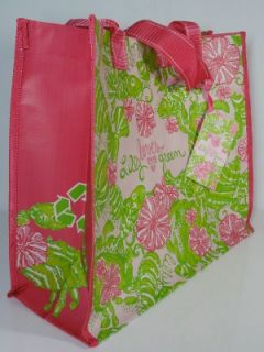 Lilly Pulitzer Market Bag "Chum Bucket" Lilly Loves Green Recyclable Eco Tote NW