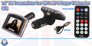 High Quality 4GB Memory SD Card Reader Slot Car FM Transmitter MP4 Video Player