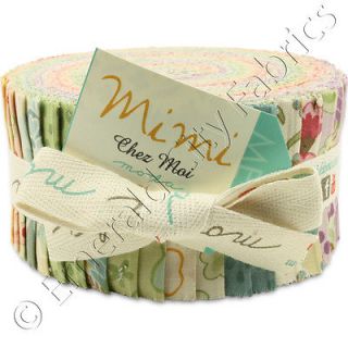 Moda Mimi Jelly Roll 40 2 5"x44" Precut Cotton Quilt Quilting Fabric Strips Kit