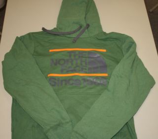 The North Face Logo Hoodie Green Mens Pullover Sweatshirt
