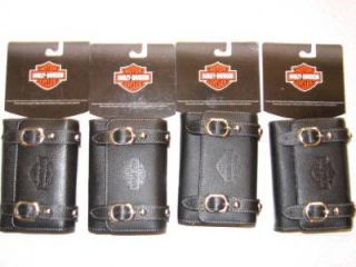 4 Lot Harley Davidson Leather Saddle Bag Camera Cell Phone PDA GPS Cases New