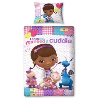 Doc McStuffins Patch Single Duvet Kids Girls Childrens Bedding Set
