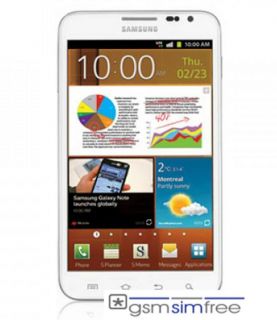 Samsung Galaxy Note LTE SGH i717 White at T Unlocked T Mobile Straigh Talk SP