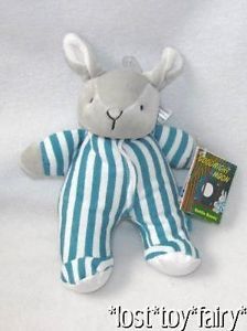 8" 2011 Kids Preferred Goodnight Moon Book Bunny Rattle Lovey Plush Baby Toy