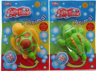 Wind Up Swimming Turtle or Crocodile Bath and Water Kids Bathtime Toys New