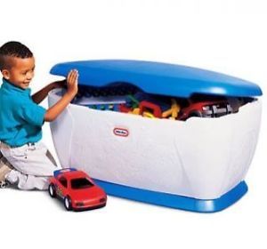 Little Tikes Kids Boys Giant Big Toy Box Storage Chest Blue Large Oversized