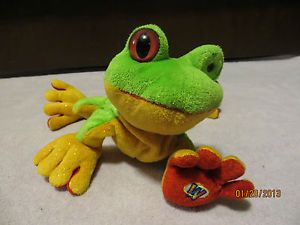 Webkinz Green Golden Red Tree Frog Used Stuff Animal Kids Toy Treefrog