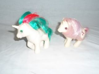 Vtg 1984 1986 G1 My Little Pony Unicorn Baby Moondancer Baby Gusty MLP