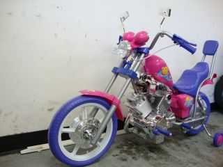Brand New Princess Pink Kids Ride on Harley Style Deluxe Motorcycle