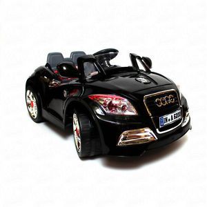 Ride on Car 12V Audi Style Kids Power Wheels w  Remote Control Toy Black