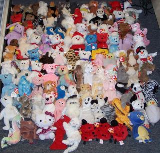 286 Ty Beanie Babies Collection Lot Beanies Sale CLOSEOUT Bulk Toys Plush
