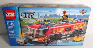Lego City 60061 Airport Fire Truck 2014 City Set New in SEALED Box in Hand