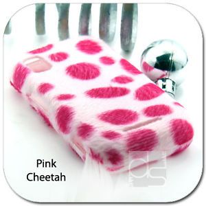 Pink Cheetah Velvet Hard Skin Case Cover Motorola Flipside at T Flip Side MB508
