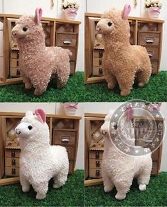 4Color 36cm Alpaca Stuffed Alpacos Plush Toy Doll Animal Cute Gift for Kids New
