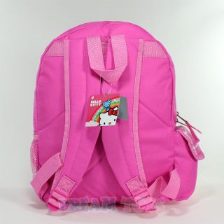 14" Sanrio Hello Kitty and Teddy Pink Backpack Bag School Girls Kids Med