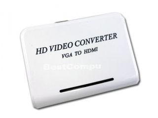 VGA to HDMI VGA Audio to HDTV HDMI V1 3 Converter Adapter for PC 1920 x 1080