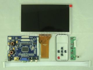 HDMI VGA 2AV Audio LCD Driver Board vs TY2668 V1 7inch 800 480 AT070TN92 Remote