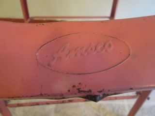 Vintage AMSCO Doll Furniture Tin High Chair Doll E Hichair