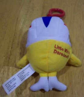 Mr Men Little Miss Daredevil 4" Plush Stuffed Toy Clip