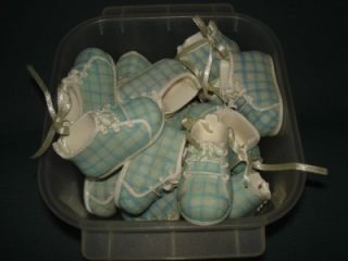 Lot Boy Baby Shoes Booties Shower Cake Decorations Party Favors Tree Ornaments
