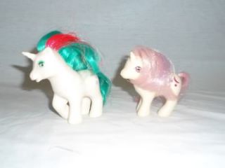Vtg 1984 1986 G1 My Little Pony Unicorn Baby Moondancer Baby Gusty MLP