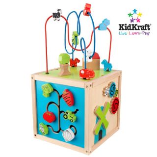 KidKraft Bead Maze Cube Wood Toddler Toy Play Set