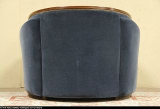 Art Deco 1935 Club Chair New Genuine Mohair Upholstery