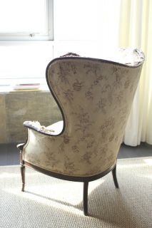 Shabby Chic Wing Chair Victorian French Vintage Wingback Armchair Mid Century