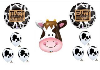 Cow Western Rodeo Birthday Party Ballloons Decorations Supplies Farm Barnyard