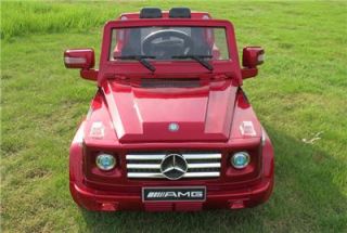 Licensed Mercedes Benz G55 AMG Kids Ride on Power Wheels Battery Toy Car Red