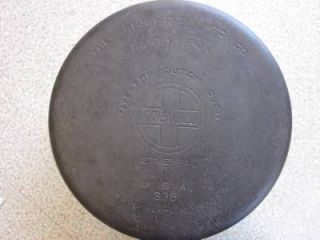 Antique Vtg Griswold 11 Huge Large 13" Dutch Oven Pot Pan Slant Logo Erie 836