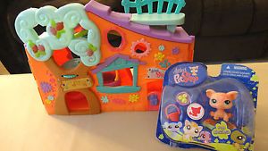 Littlest Pet Shop Tree Club House with Animals Little Petshop Toy Kid Girl