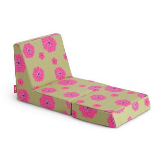 American Girl Just Like You Floral Flower Green Pink Flip Lounge Chair Doll Bed