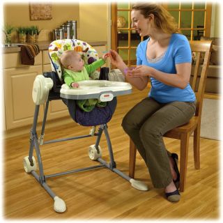 New Fisher Price 2 in 1 Baby Infant Swing to High Chair Baby Feeding Chair