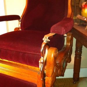 August Kern Eclipse Oak Barber Chair Antique C 1910 RARE Find Beautiful