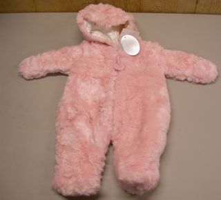 Koala Baby Boutique Faux Fur Zip Snow Suit ~ 3 6 Months 13 17 lbs