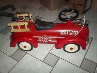 Antique Kids Fire Truck Scooter