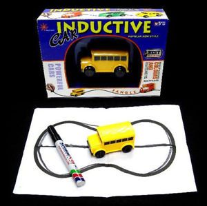 New Inductive Cars Battery Operated Kids Toy Track Car Tracing Novelty Magic