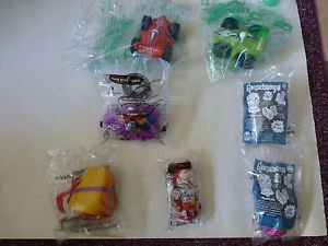 Lot of 7 Taco Bell Kids Meal Toys Goosebumps Cars Woody Woodpecker Nacho