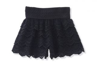 New Black Beige Dress Sweet Cute Crochet Tiered Lace Shorts Skirts Short Pants